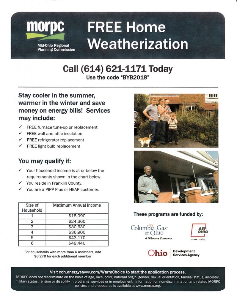 Free Home Weatherization Program